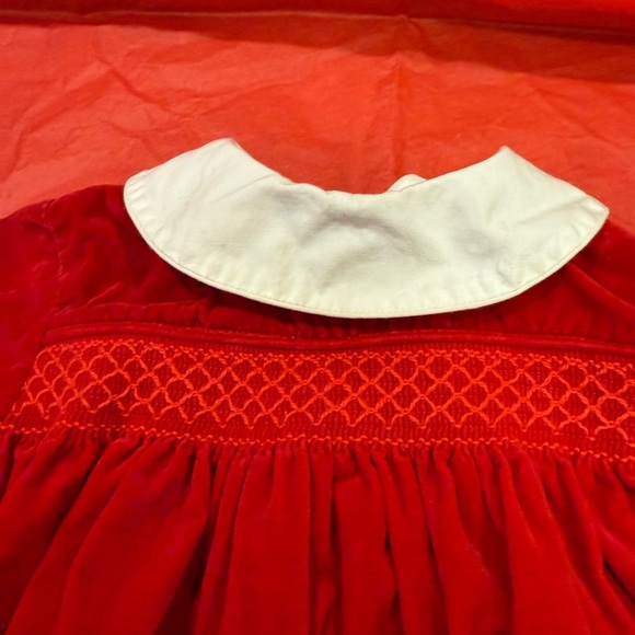 Nannette Red & White Holiday Baby Girl 18 month Dress Vintage Christmas Outfit - Picture 10 of 16